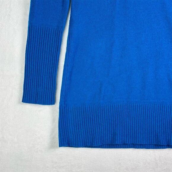 Barrow & Grove Women's XS Blue 100% Cashmere V-Neck Pullover Sweater, Winter - Picture 8 of 14